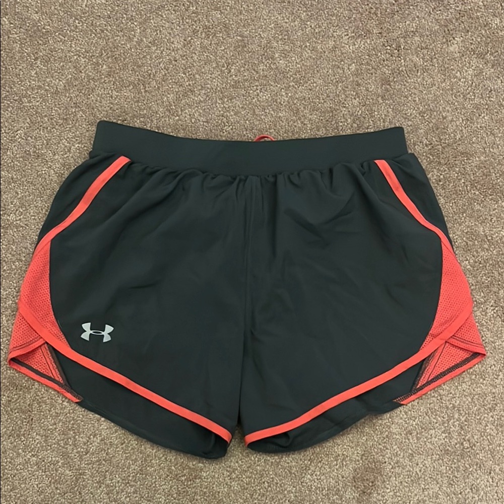 Under Armour Black Shorts with pink Trim
